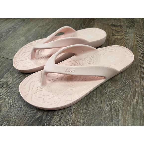 Roxy Beach Up Sandal Bleached Pink Flip Flops Shoes Sandals Size 9 - Picture 1 of 6